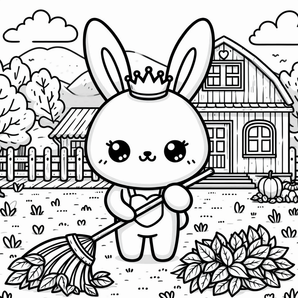 Fall In Love Digital Download Coloring Page